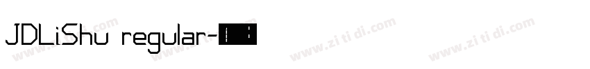 JDLiShu regular字体转换